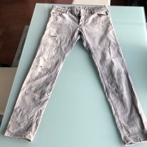 DSQUARED gray distressed jeans
